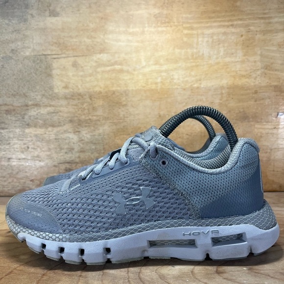 Under Armour HOVR Infinite REFLECTIVE Womens Sz 7.5 Running Shoes Sneakers Gray - Picture 3 of 9